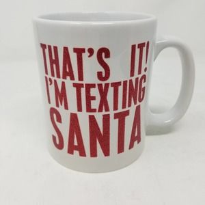 Santa Texting Joke Christmas Coffee Cup